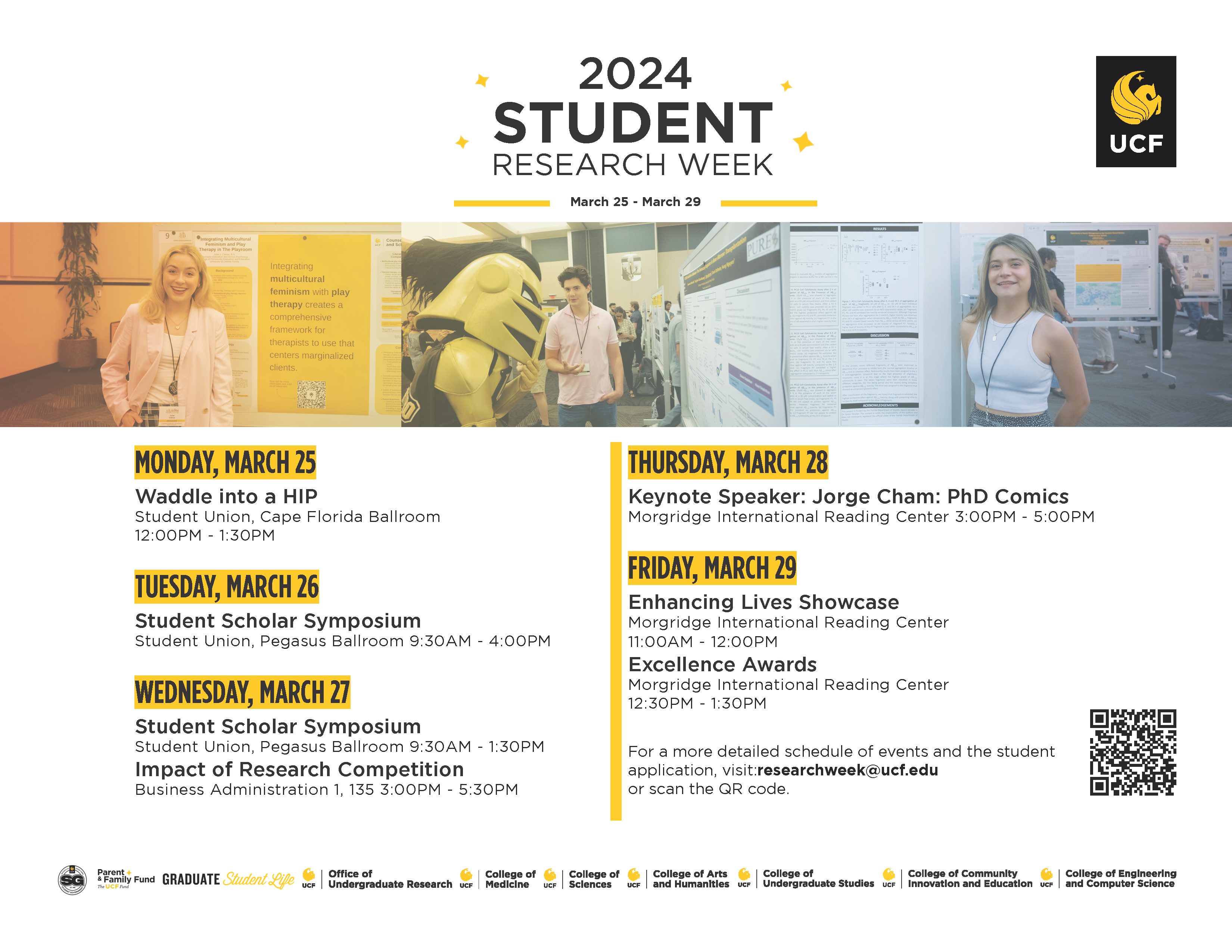 student research week calendar of events